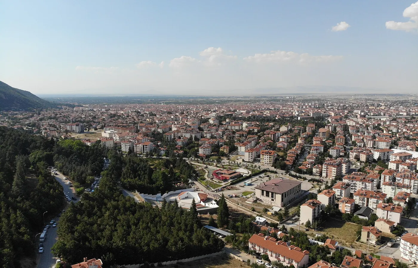 Hıdırlık’tan Akşehir ilçe merkezinin panoramik görünümü